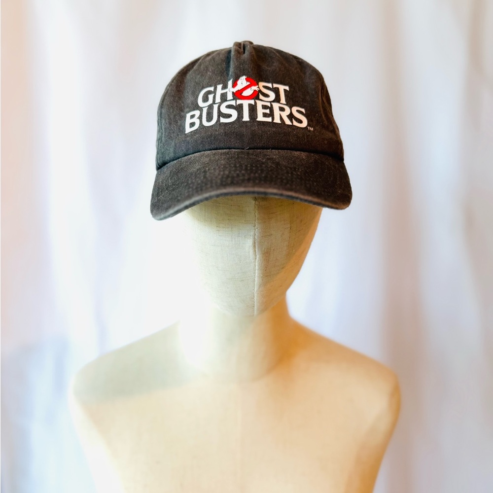 Unisex Ghostbusters Logo Adjustable Baseball Cap – Washed Black
